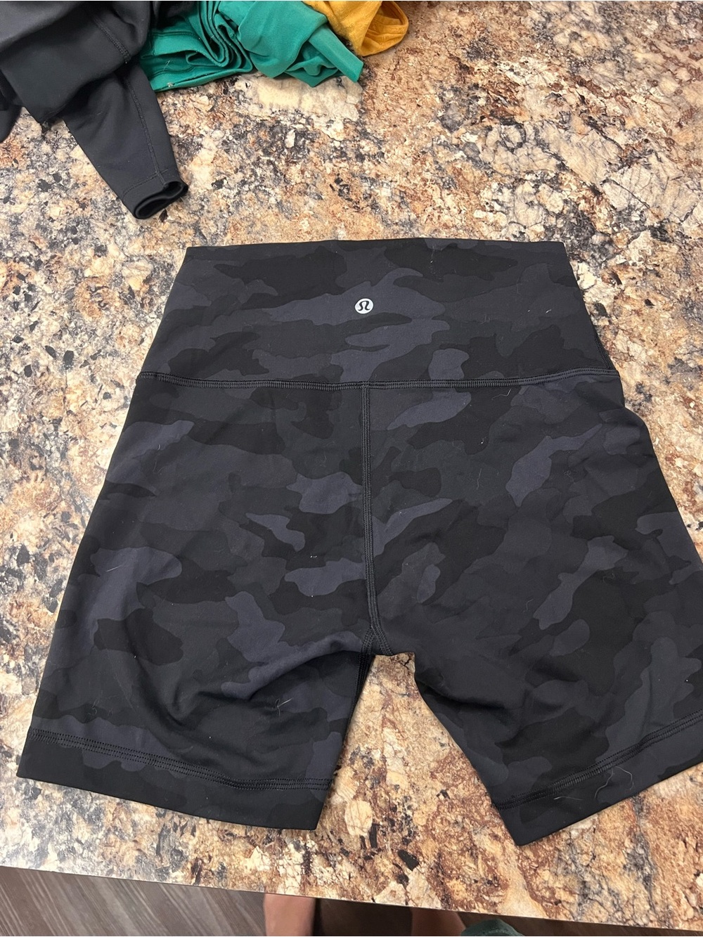 lululemon athletica Women's High-Rise Black Camo Bike Shorts